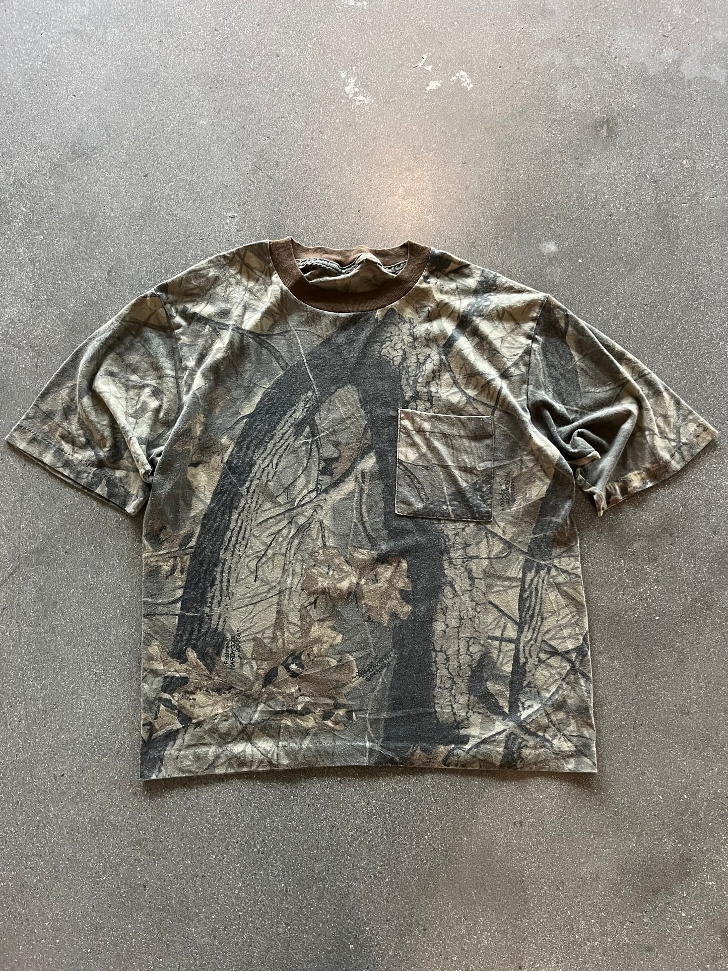 90’S REALTREE CAMO POCKET TEE - BOXY L