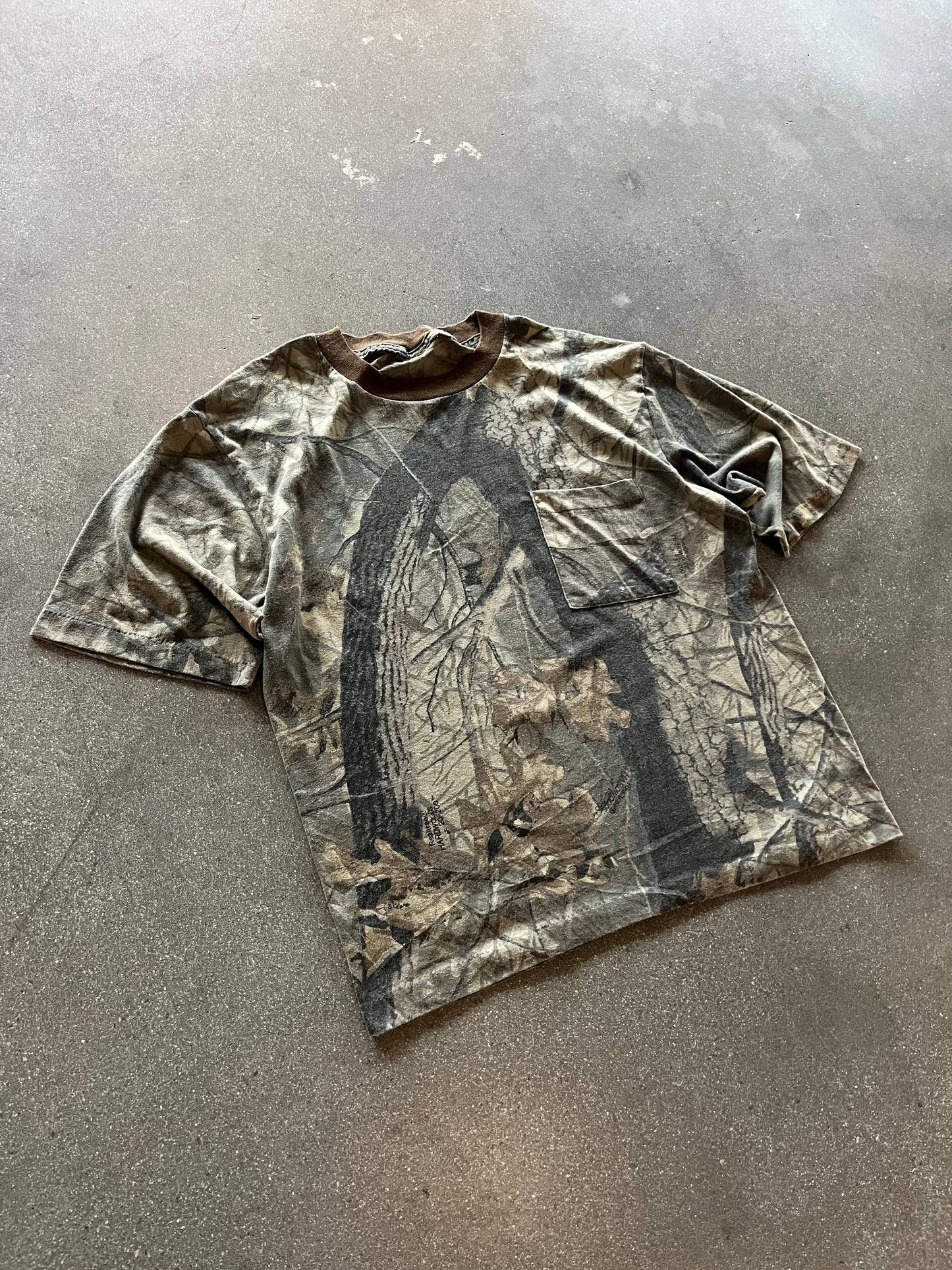 90’S REALTREE CAMO POCKET TEE - BOXY L