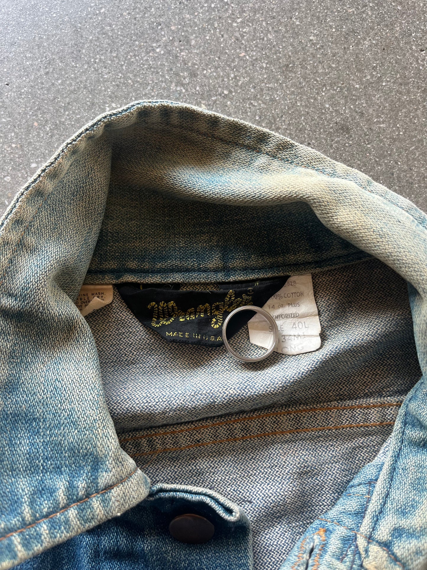 80’S FADED WRANGLER DENIM JACKET - M