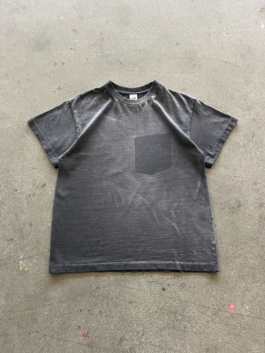 CHARCOAL GHOST POCKET TEE