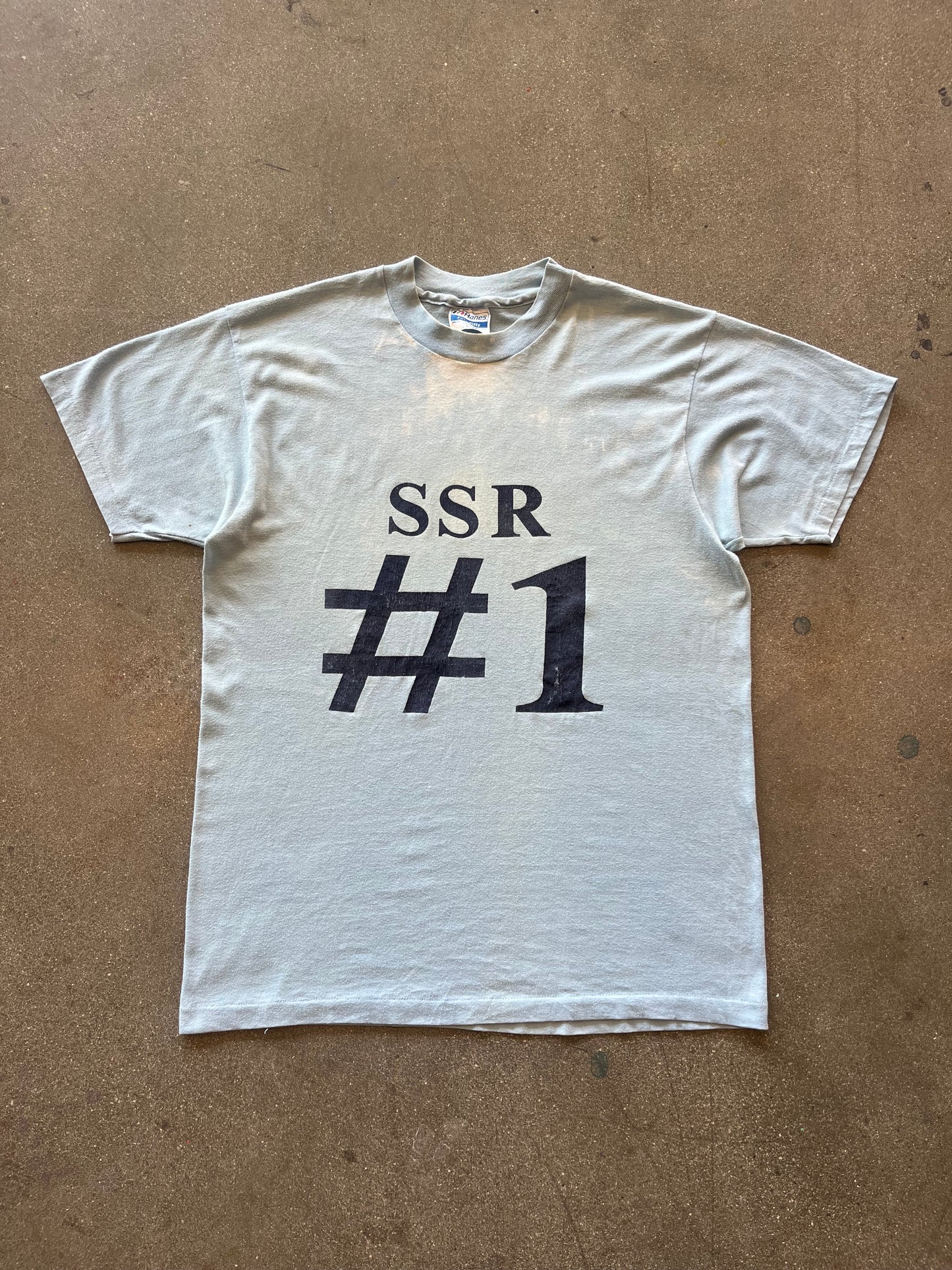 80’S FADED BLUE “SSR #1” TEE - M/L