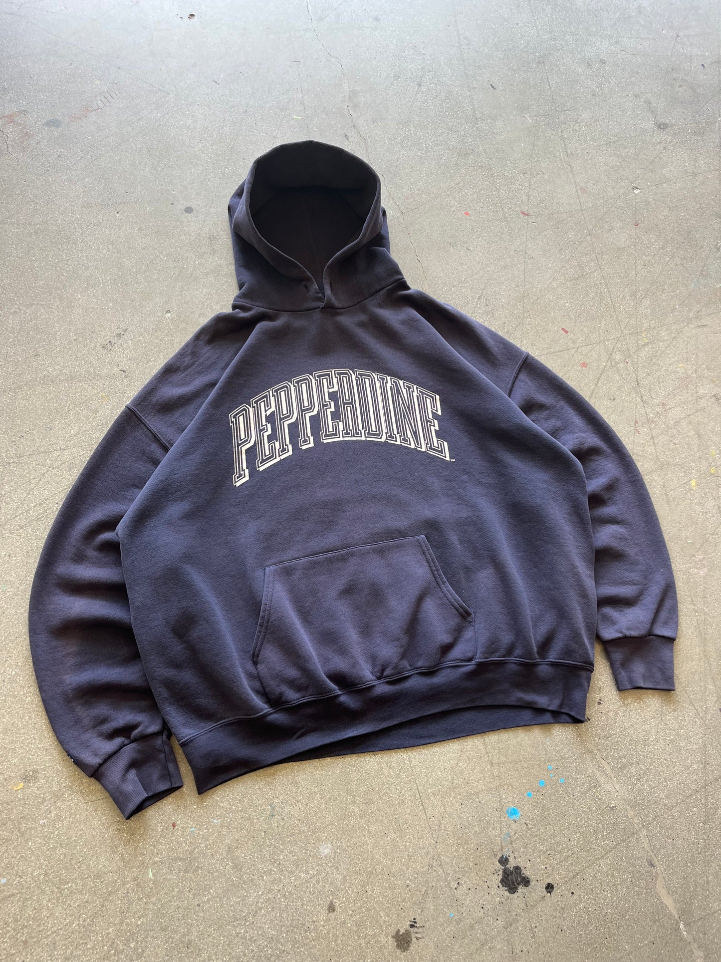 90’S NAVY BLUE “PEPPERDINE” HOODIE - BOXY XL/XXL