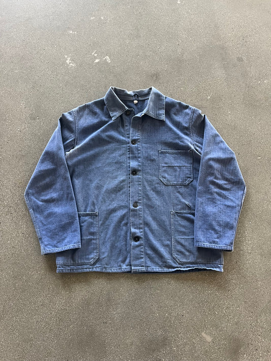 60’S FADED FRENCH CHORE JACKET - M/L