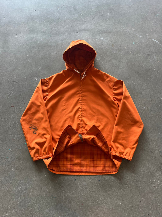 70’S SUNKIST CANVAS PLAID LINED ZIP UP HOODIE - M/L